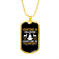Hunting Like Yoga Necklace Stainless Steel or 18k Gold Dog Tag 24" Chain-Express Your Love Gifts
