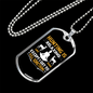Hunting Like Yoga Necklace Stainless Steel or 18k Gold Dog Tag 24" Chain-Express Your Love Gifts