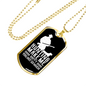 Hunting Makes Me Happy Necklace Stainless Steel or 18k Gold Dog Tag 24" Chain-Express Your Love Gifts