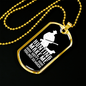 Hunting Makes Me Happy Necklace Stainless Steel or 18k Gold Dog Tag 24" Chain-Express Your Love Gifts