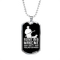 Hunting Makes Me Happy Necklace Stainless Steel or 18k Gold Dog Tag 24" Chain-Express Your Love Gifts