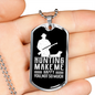 Hunting Makes Me Happy Necklace Stainless Steel or 18k Gold Dog Tag 24" Chain-Express Your Love Gifts