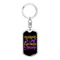 Hunting My Favorite Season Keychain Stainless Steel or 18k Gold Dog Tag Keyring-Express Your Love Gifts
