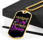 Hunting My Favorite Season Necklace Stainless Steel or 18k Gold Dog Tag 24" Chain-Express Your Love Gifts