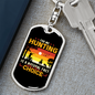 Hunting Natural Fact Black Keychain Stainless Steel or 18k Gold Dog Tag Keyring-Express Your Love Gifts