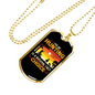 Hunting Natural Fact Black Necklace Stainless Steel or 18k Gold Dog Tag 24" Chain-Express Your Love Gifts