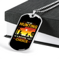 Hunting Natural Fact Black Necklace Stainless Steel or 18k Gold Dog Tag 24" Chain-Express Your Love Gifts