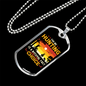 Hunting Natural Fact Black Necklace Stainless Steel or 18k Gold Dog Tag 24" Chain-Express Your Love Gifts