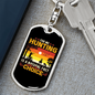 Hunting Natural Fact Keychain Stainless Steel or 18k Gold Dog Tag Keyring-Express Your Love Gifts
