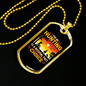 Hunting Natural Fact Necklace Stainless Steel or 18k Gold Dog Tag 24" Chain-Express Your Love Gifts