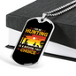 Hunting Natural Fact Necklace Stainless Steel or 18k Gold Dog Tag 24" Chain-Express Your Love Gifts