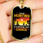 Hunting Natural Fact Necklace Stainless Steel or 18k Gold Dog Tag 24" Chain-Express Your Love Gifts