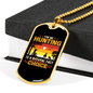 Hunting Natural Fact Necklace Stainless Steel or 18k Gold Dog Tag 24" Chain-Express Your Love Gifts