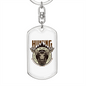 Hunting Not A Proper Employment Keychain Stainless Steel or 18k Gold Dog Tag Keyring-Express Your Love Gifts