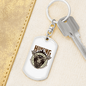 Hunting Not A Proper Employment Keychain Stainless Steel or 18k Gold Dog Tag Keyring-Express Your Love Gifts