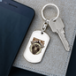 Hunting Not A Proper Employment Keychain Stainless Steel or 18k Gold Dog Tag Keyring-Express Your Love Gifts