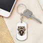 Hunting Not A Proper Employment Keychain Stainless Steel or 18k Gold Dog Tag Keyring-Express Your Love Gifts