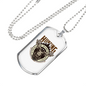 Hunting Not A Proper Employment Necklace Stainless Steel or 18k Gold Dog Tag 24" Chain-Express Your Love Gifts