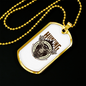 Hunting Not A Proper Employment Necklace Stainless Steel or 18k Gold Dog Tag 24" Chain-Express Your Love Gifts