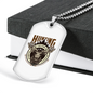 Hunting Not A Proper Employment Necklace Stainless Steel or 18k Gold Dog Tag 24" Chain-Express Your Love Gifts