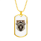 Hunting Not A Proper Employment Necklace Stainless Steel or 18k Gold Dog Tag 24" Chain-Express Your Love Gifts