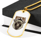 Hunting Not A Proper Employment Necklace Stainless Steel or 18k Gold Dog Tag 24" Chain-Express Your Love Gifts