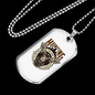 Hunting Not A Proper Employment Necklace Stainless Steel or 18k Gold Dog Tag 24" Chain-Express Your Love Gifts