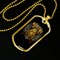 Hunting Problem Solving Necklace Stainless Steel or 18k Gold Dog Tag 24" Chain-Express Your Love Gifts