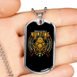 Hunting Problem Solving Necklace Stainless Steel or 18k Gold Dog Tag 24" Chain-Express Your Love Gifts