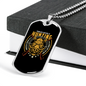 Hunting Problem Solving Necklace Stainless Steel or 18k Gold Dog Tag 24" Chain-Express Your Love Gifts