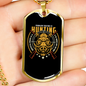 Hunting Problem Solving Necklace Stainless Steel or 18k Gold Dog Tag 24" Chain-Express Your Love Gifts