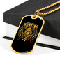 Hunting Problem Solving Necklace Stainless Steel or 18k Gold Dog Tag 24" Chain-Express Your Love Gifts