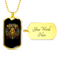 Hunting Problem Solving Necklace Stainless Steel or 18k Gold Dog Tag 24" Chain-Express Your Love Gifts