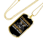 Hunting Solves The Problem Necklace Stainless Steel or 18k Gold Dog Tag 24" Chain-Express Your Love Gifts