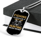 Hunting Solves The Problem Necklace Stainless Steel or 18k Gold Dog Tag 24" Chain-Express Your Love Gifts
