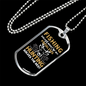 Hunting Solves The Problem Necklace Stainless Steel or 18k Gold Dog Tag 24" Chain-Express Your Love Gifts