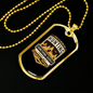 Hunting Something Deeply Necklace Stainless Steel or 18k Gold Dog Tag 24" Chain-Express Your Love Gifts