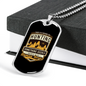 Hunting Something Deeply Necklace Stainless Steel or 18k Gold Dog Tag 24" Chain-Express Your Love Gifts