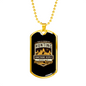 Hunting Something Deeply Necklace Stainless Steel or 18k Gold Dog Tag 24" Chain-Express Your Love Gifts