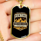 Hunting Something Deeply Necklace Stainless Steel or 18k Gold Dog Tag 24" Chain-Express Your Love Gifts
