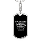 Hunting The Hunter Keychain Stainless Steel or 18k Gold Dog Tag Keyring-Express Your Love Gifts