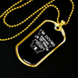 Hunting The Hunter Necklace Stainless Steel or 18k Gold Dog Tag 24" Chain-Express Your Love Gifts