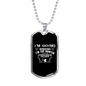 Hunting The Hunter Necklace Stainless Steel or 18k Gold Dog Tag 24" Chain-Express Your Love Gifts