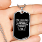 Hunting The Hunter Necklace Stainless Steel or 18k Gold Dog Tag 24" Chain-Express Your Love Gifts