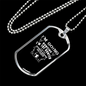 Hunting The Hunter Necklace Stainless Steel or 18k Gold Dog Tag 24" Chain-Express Your Love Gifts