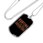 Hunting The Real Adventure Necklace Stainless Steel or 18k Gold Dog Tag 24" Chain-Express Your Love Gifts