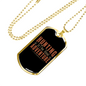 Hunting The Real Adventure Necklace Stainless Steel or 18k Gold Dog Tag 24" Chain-Express Your Love Gifts