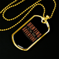 Hunting The Real Adventure Necklace Stainless Steel or 18k Gold Dog Tag 24" Chain-Express Your Love Gifts
