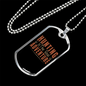 Hunting The Real Adventure Necklace Stainless Steel or 18k Gold Dog Tag 24" Chain-Express Your Love Gifts