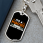 Hunting Thing Alright Keychain Stainless Steel or 18k Gold Dog Tag Keyring-Express Your Love Gifts